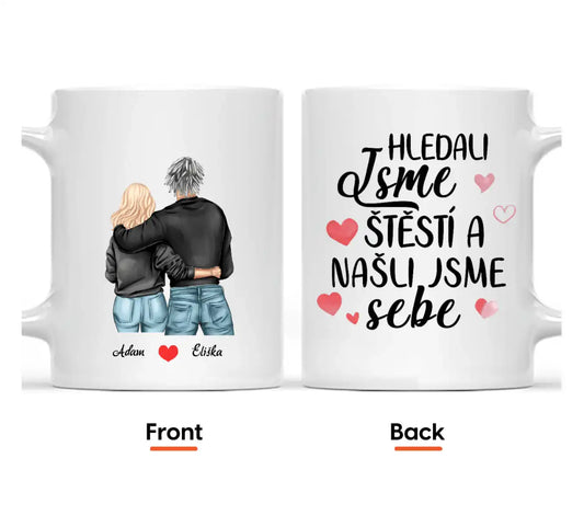 Hrnek - Zamilovaný pár - Hledali jsme štěstí a našli jsme sebe - Climo.cz