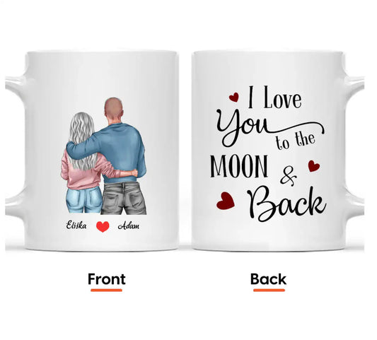 Hrnek - Zamilovaný pár - I love you to the moon and back - Climo.cz