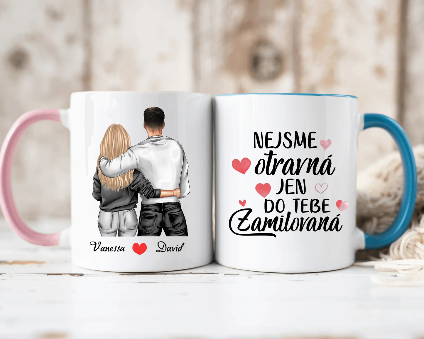 Hrnek - Zamilovaný pár - Nejsem otravná jen do tebe ZAMILOVANÁ - Climo.cz